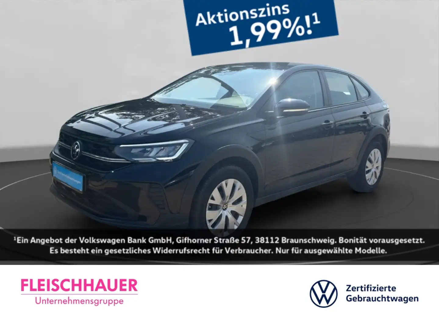 Volkswagen Taigo 1.0 TSI Digitales Cockpit LED DAB SHZ Spurhalteass Schwarz - 1