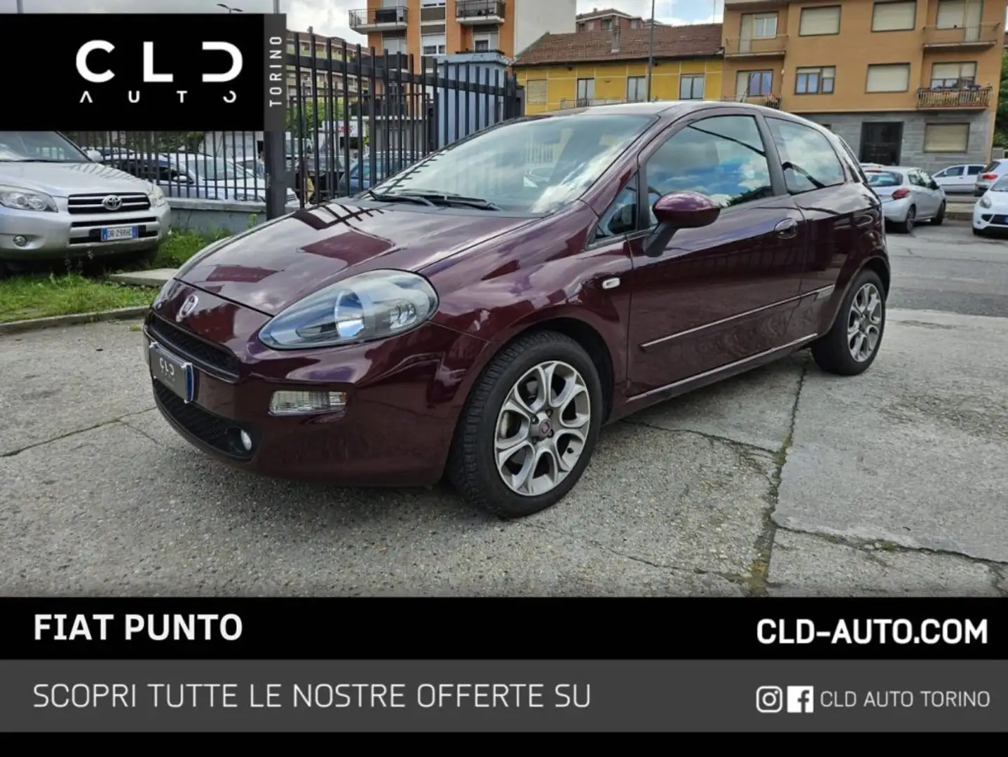 Fiat Punto 1.3 MJT II S&S 85 CV 3 porte ECO Червоний - 1