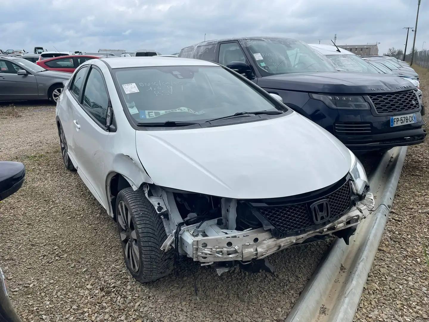 Honda Civic 1.6 i-DTEC 120 Vaillante/ED664 Blanc - 1