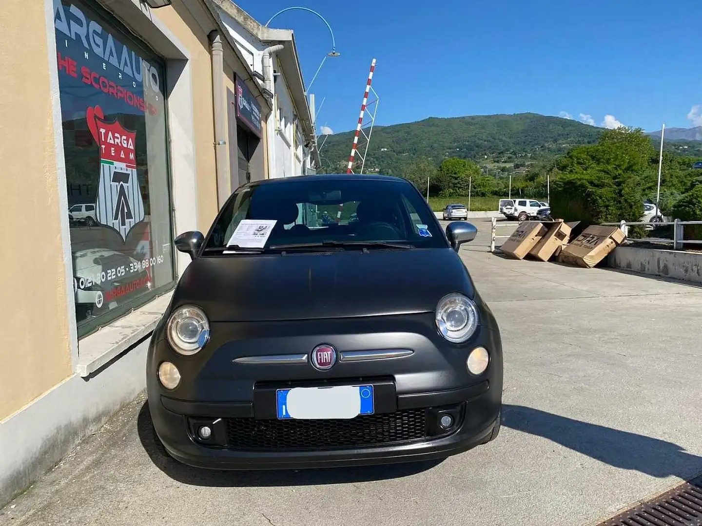 Fiat 500 0.9 TwinAir Turbo Matt Black Zwart - 2