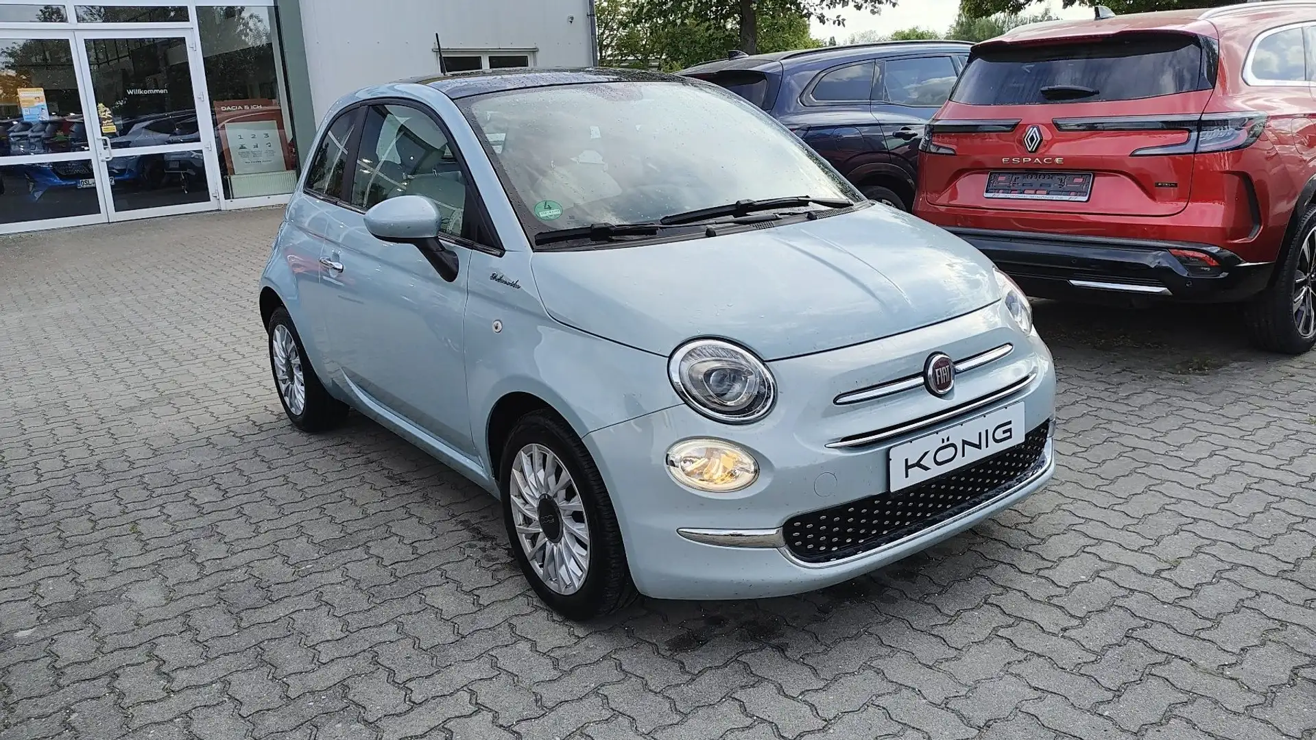 Fiat 500 Dolcevita Glasdach Klimaatm, Navi, Teilleder Grün - 2