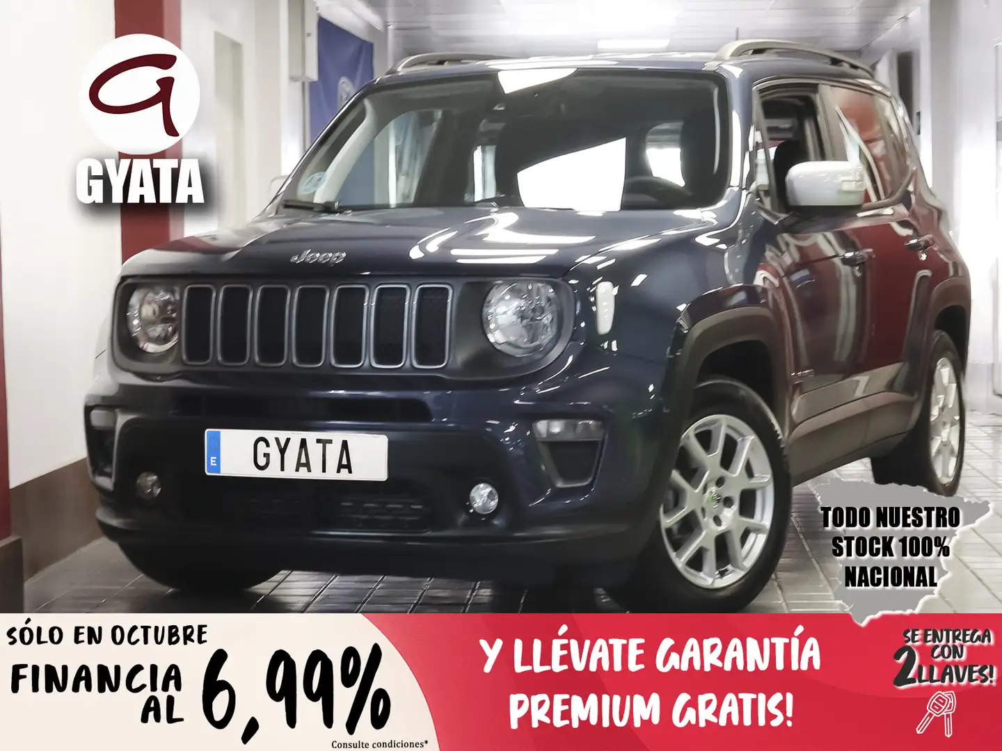 Jeep Renegade 1.6Mjt Limited 4x2 96kW Blauw - 1