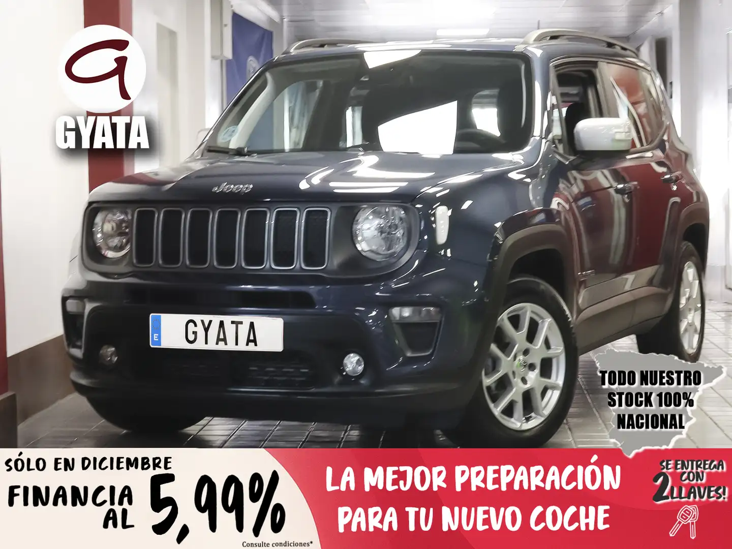 Jeep Renegade 1.6Mjt Limited 4x2 96kW Azul - 1