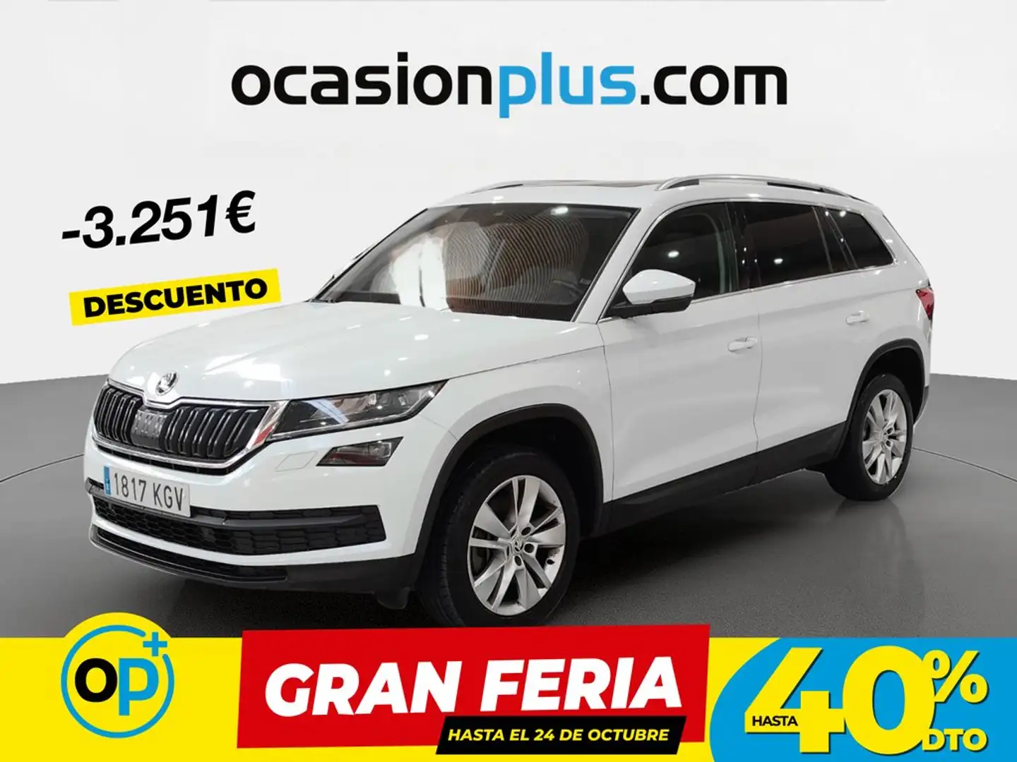 Skoda Kodiaq 2.0TDI AB tech Style 4x4 DSG 140kW Blanco - 1