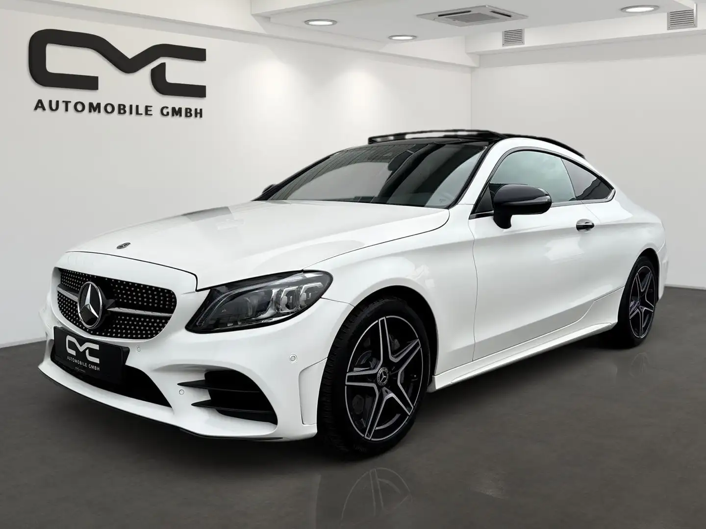 Mercedes-Benz C 300 AMG-Line Coupe Mild-Hybrid/1 Besitz/Night/Keyless/ Weiß - 1