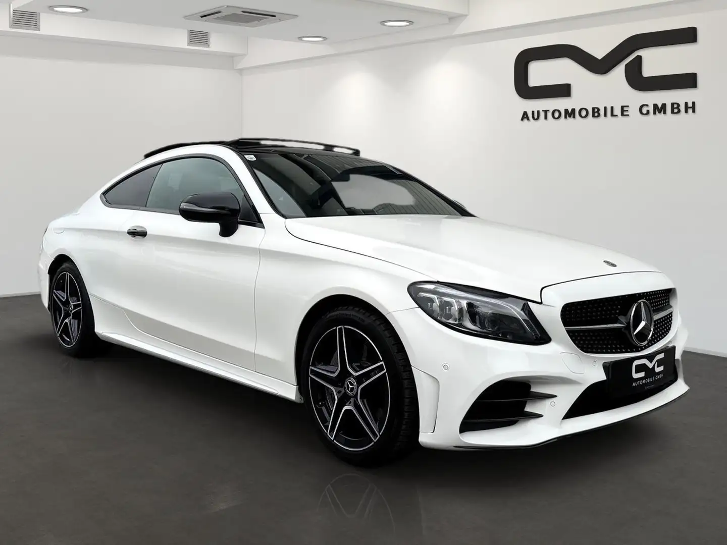 Mercedes-Benz C 300 AMG-Line Coupe Mild-Hybrid/1 Besitz/Night/Keyless/ Weiß - 2