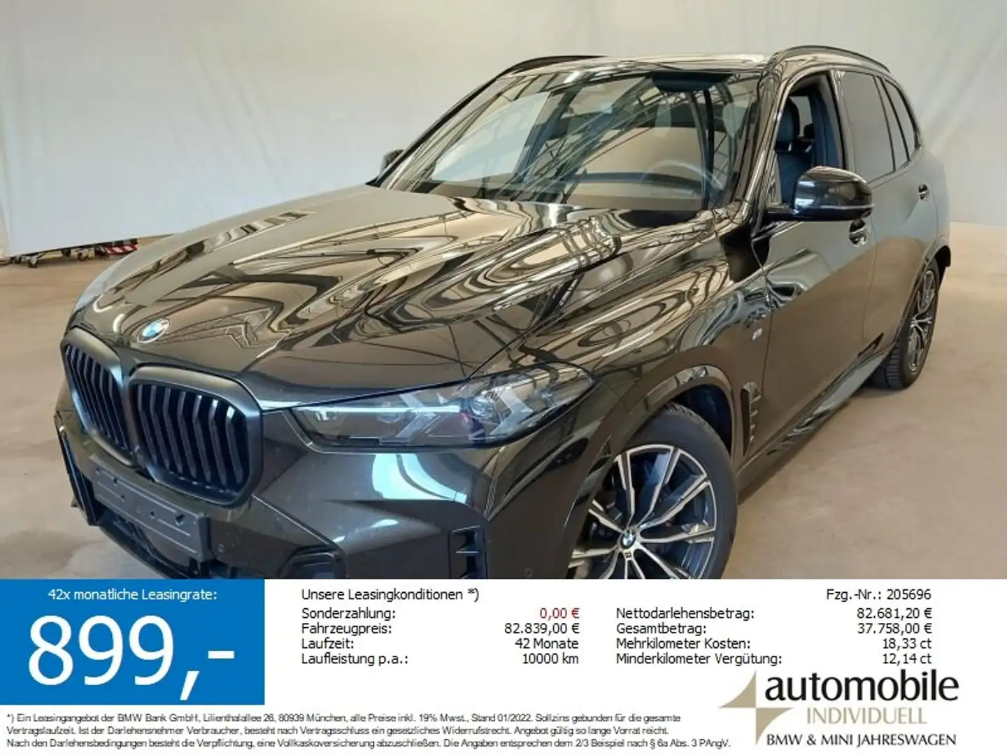 BMW X5 xDrive30d M Sport Pro Individual AHK Standh Schwarz - 1