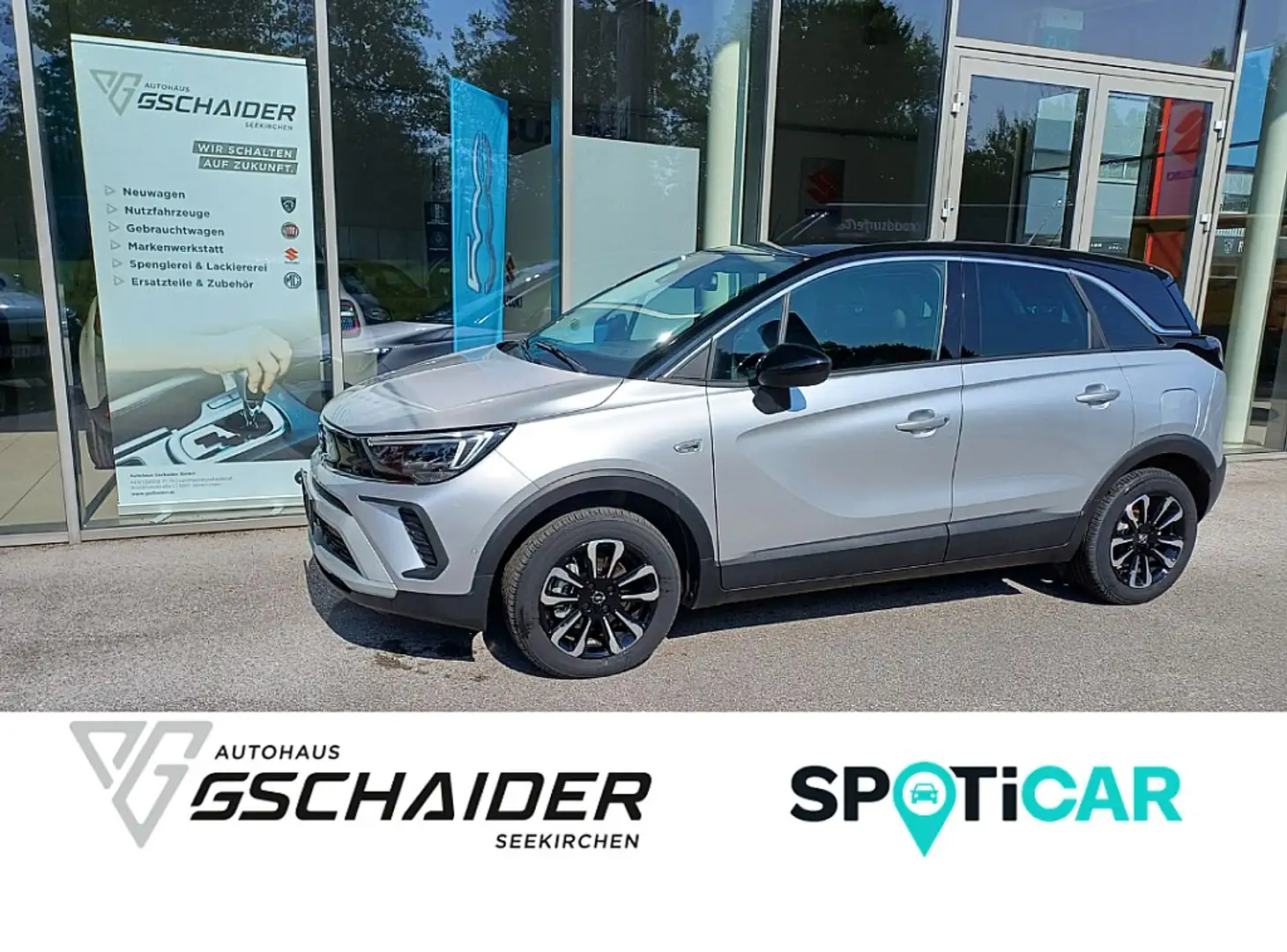 Opel Crossland 1,2 Turbo Elegance Silber - 1