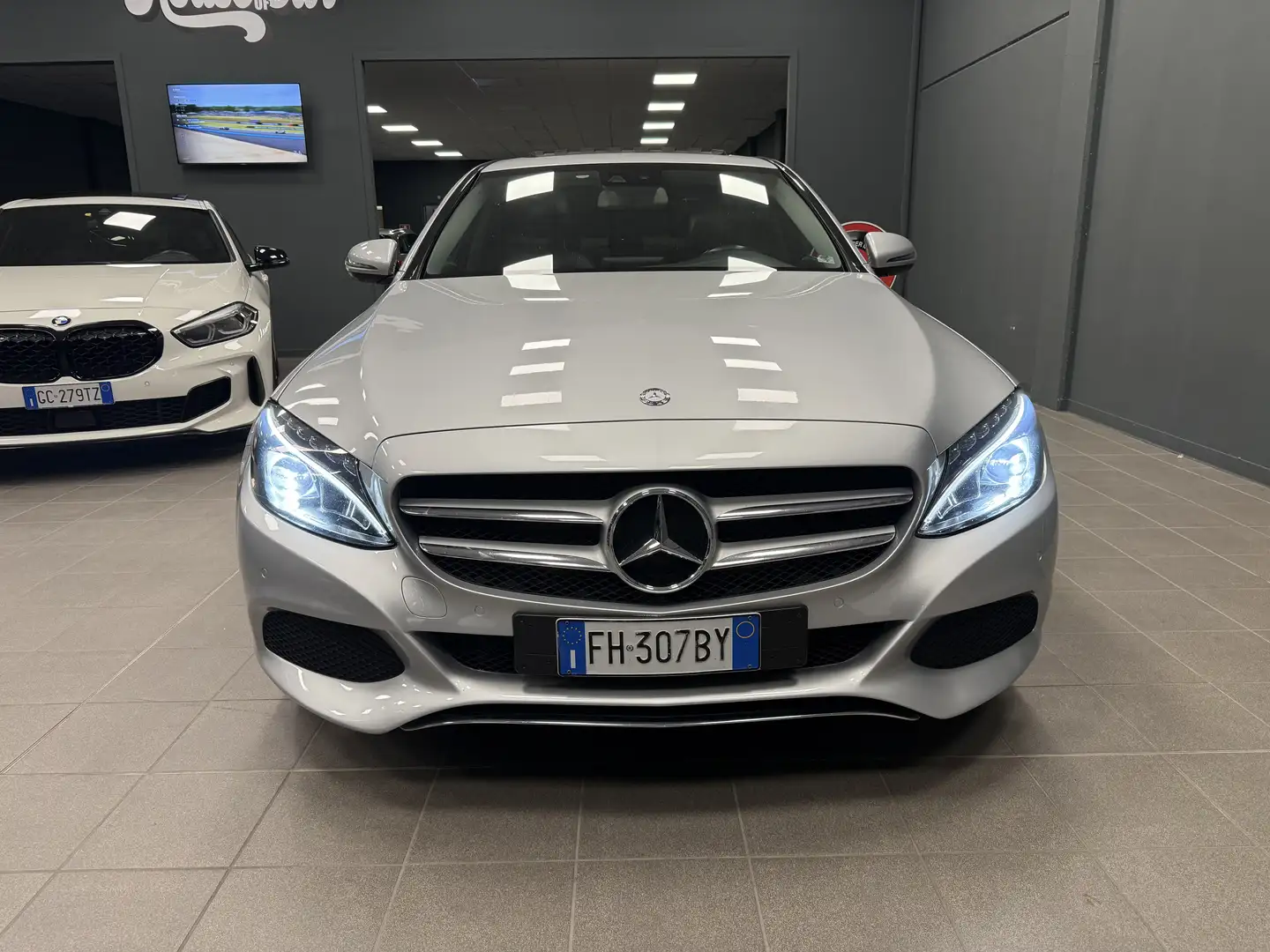 Mercedes-Benz C 220 Classe C-W205 2014 Berlina d Premium Plus auto Argento - 2
