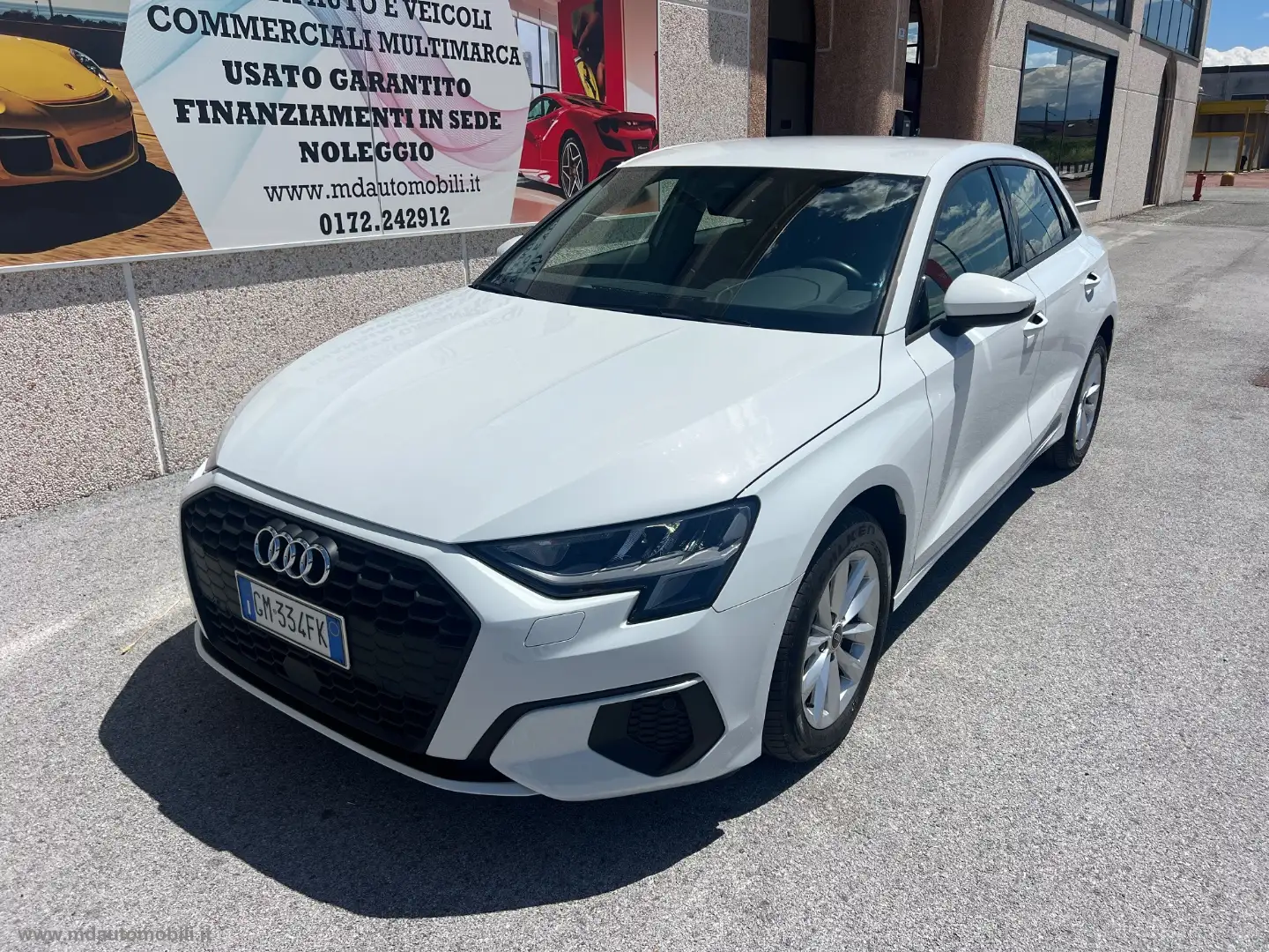 Audi A3 SPB 30 TDI Business SOLO KM.39000 RETROCAMERA Bianco - 1