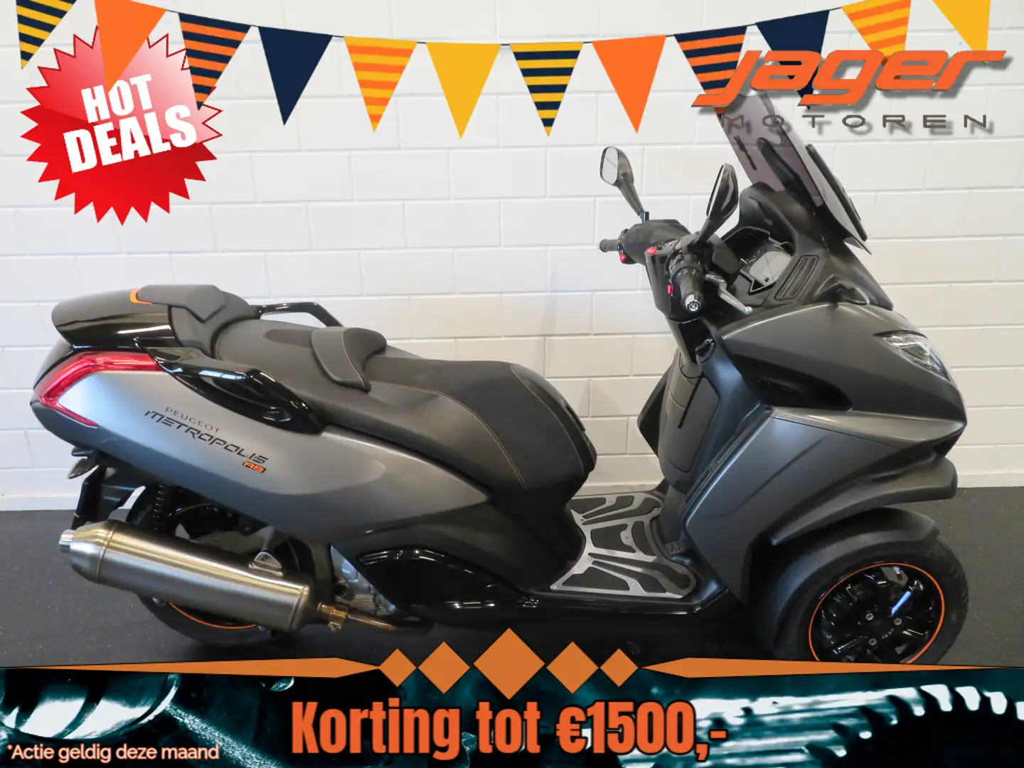 Peugeot Metropolis 400 RS ZEER STRAK! Zwart - 1