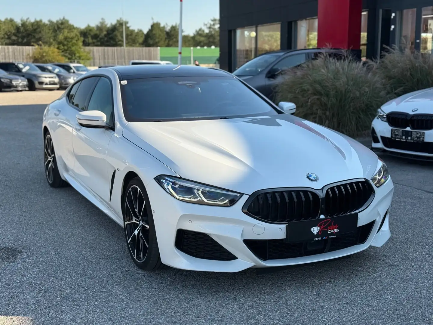 BMW 840 d xDrive Gran Coupe Aut M Sportpaket Weiß - 1