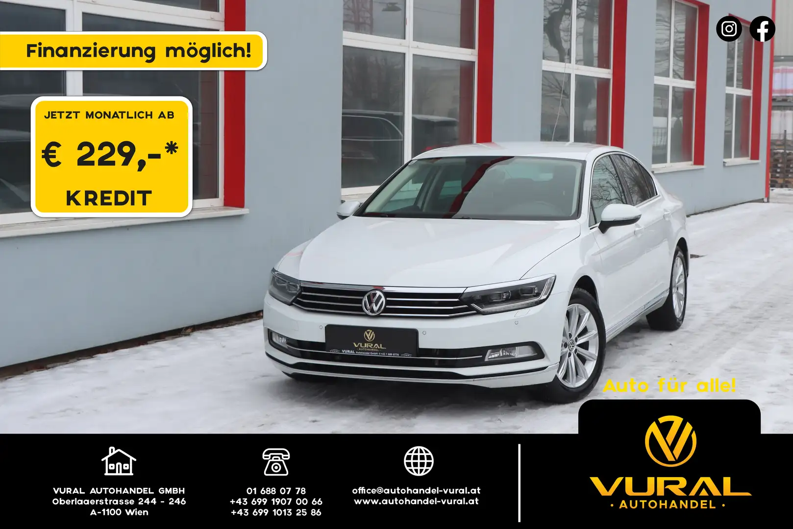 Volkswagen Passat Highline 2,0 TDI SCR DSG | ACC | NAVI | RFK | Weiß - 1