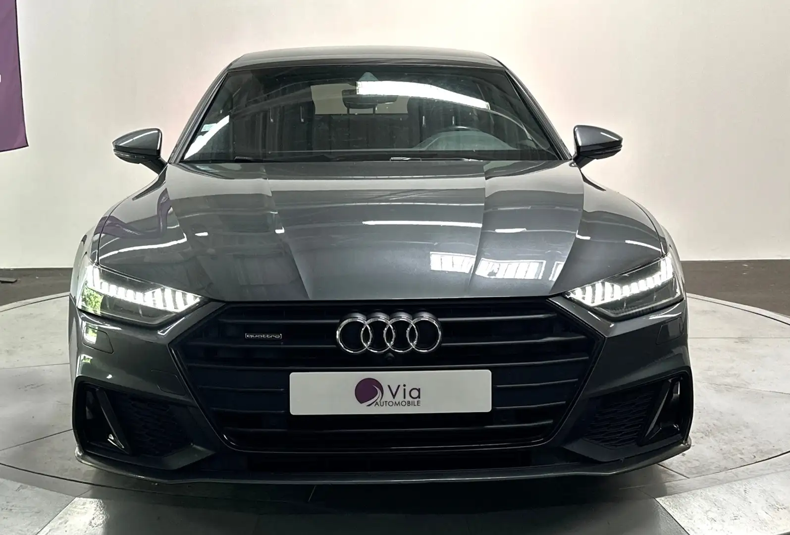 Audi A7 45 TDI 231 Tiptronic 8 Quattro S line / 1 ère Main Gris - 2