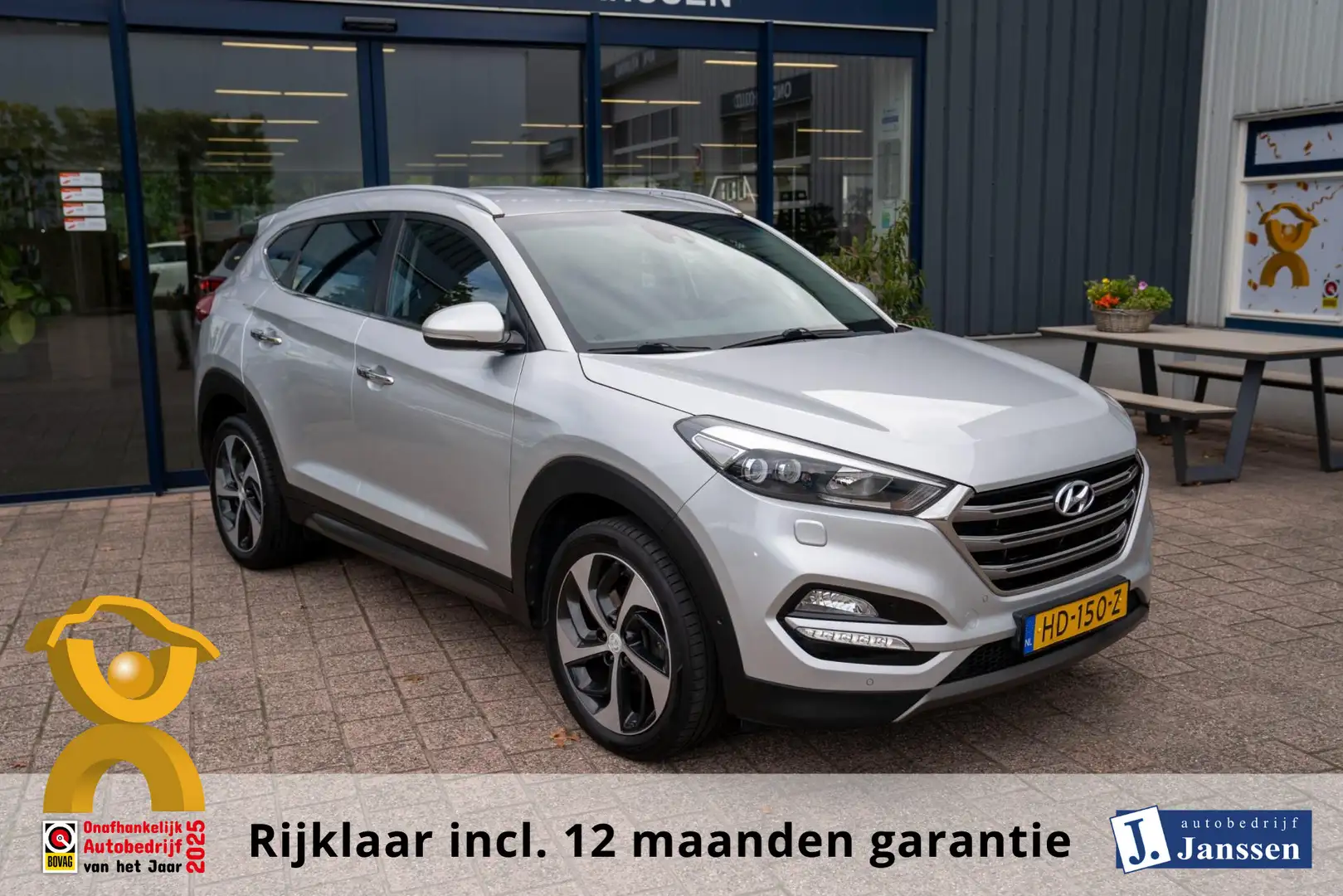 Hyundai TUCSON 1.6 T-GDi Premium 4WD|Prijs rijklaar incl 12 mnd g Gris - 1