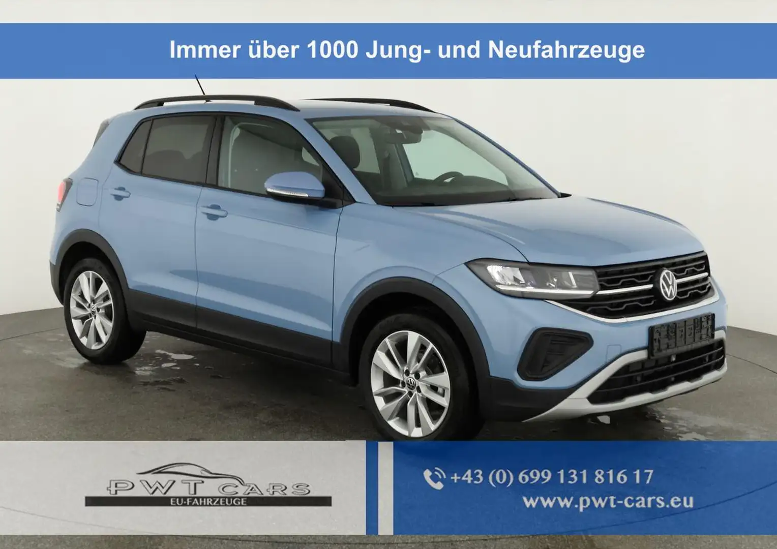 Volkswagen T-Cross 1.0 TSI 85 kW Life DSG Life, AHK, IQ.Light, Kam... Blau - 1