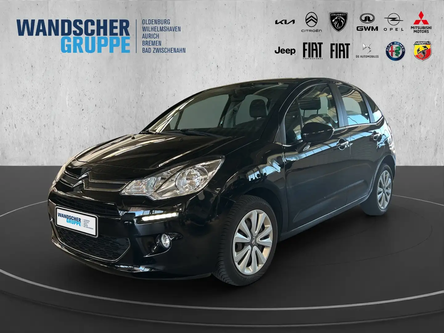 Citroen C3 1.0 VTi/PureTech 68 Selection PDC TEMPOMAT AWR Schwarz - 1