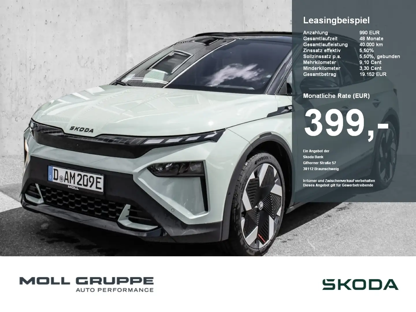 Skoda Elroq 85 Frist Edition LED ACC PDC Negro - 1