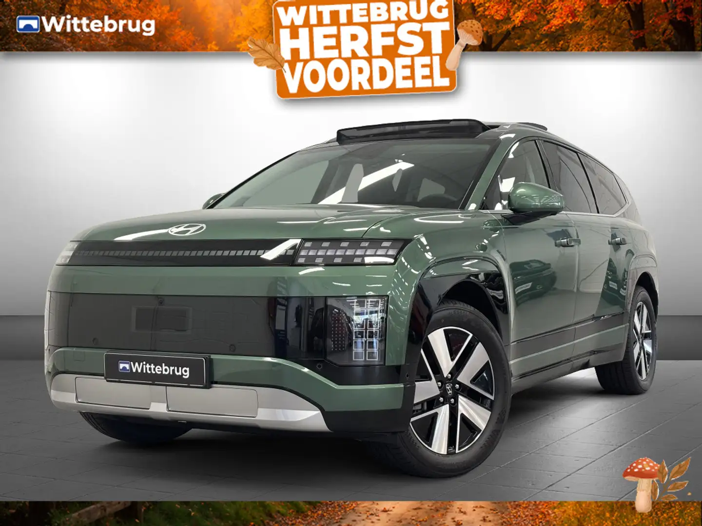 Hyundai IONIQ 9 Connect+ AWD 7p. 110.3 kWh Zeer ruime 7 persoon SU Zelená - 1