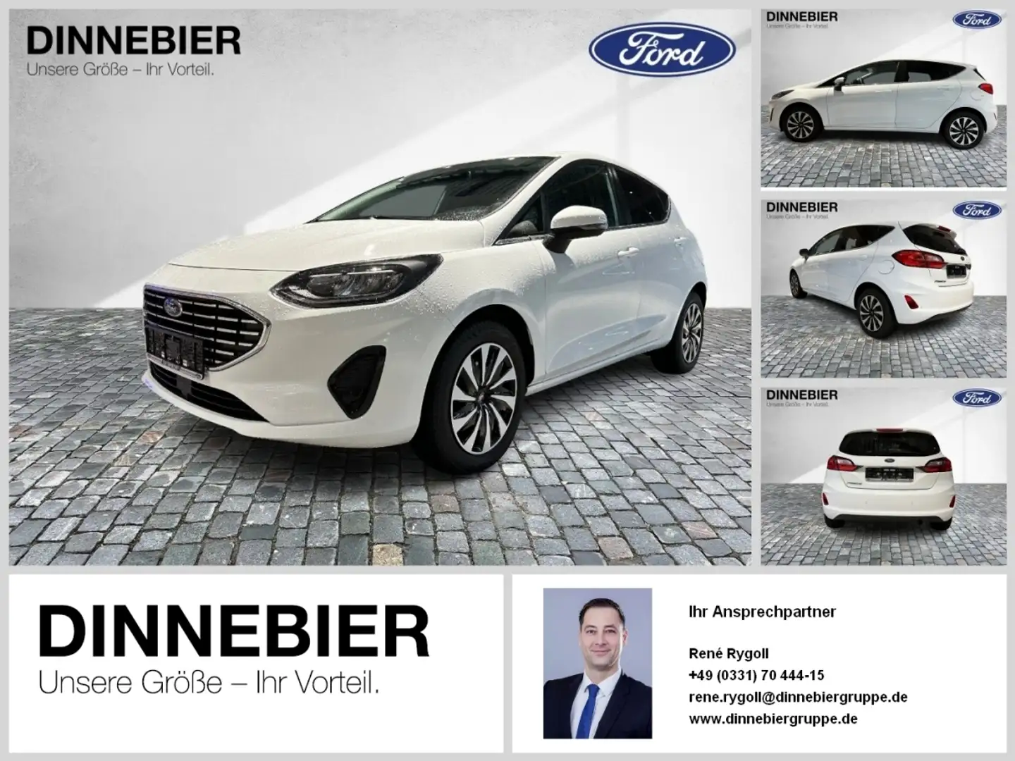 Ford Fiesta Titanium1.0l EB Sitzh+Touch+ALLWETT+KLIMA Blanc - 1