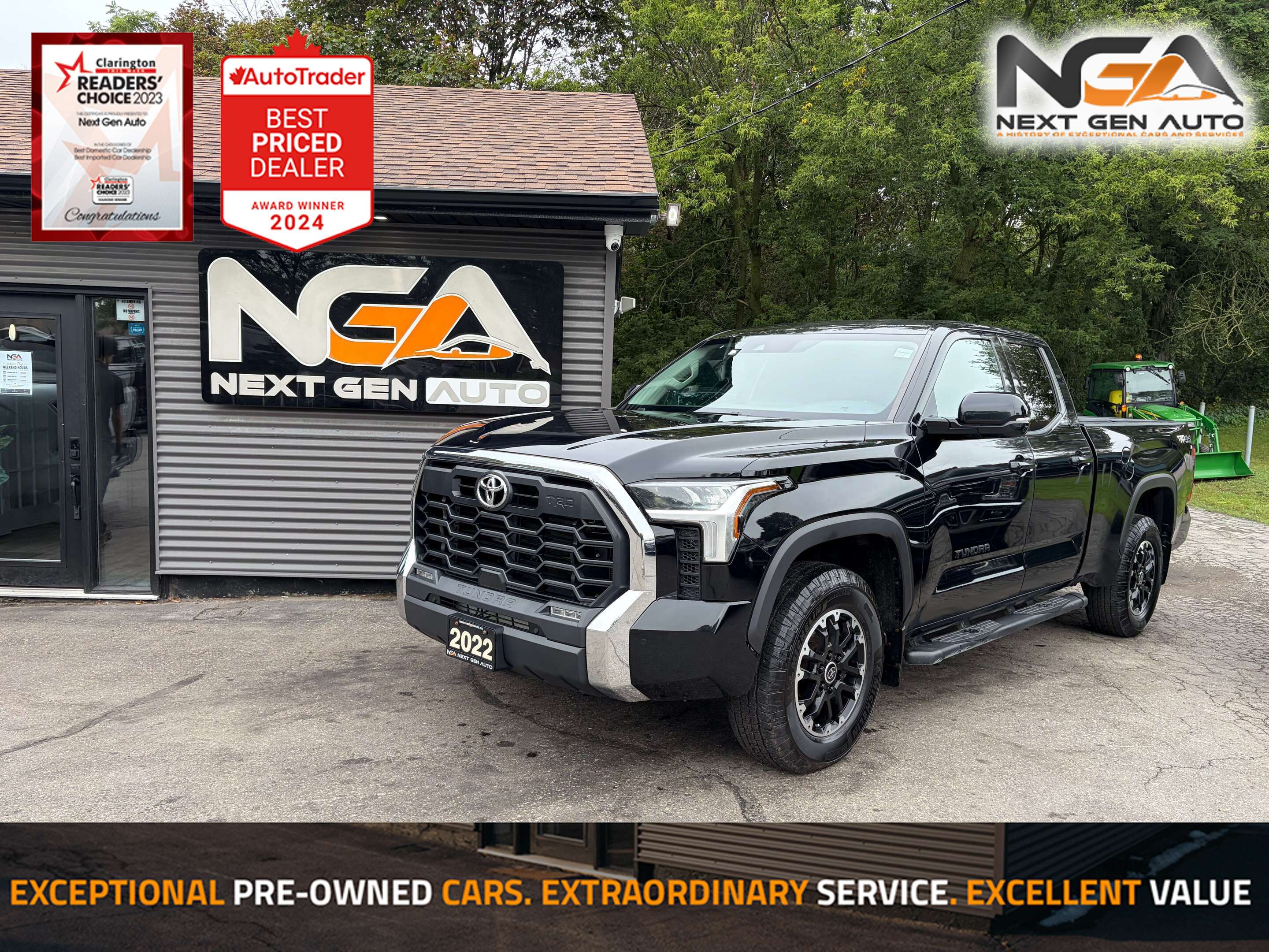 Black 2022 Toyota Tundra Pickup Truck Four-Wheel Drive Automatic