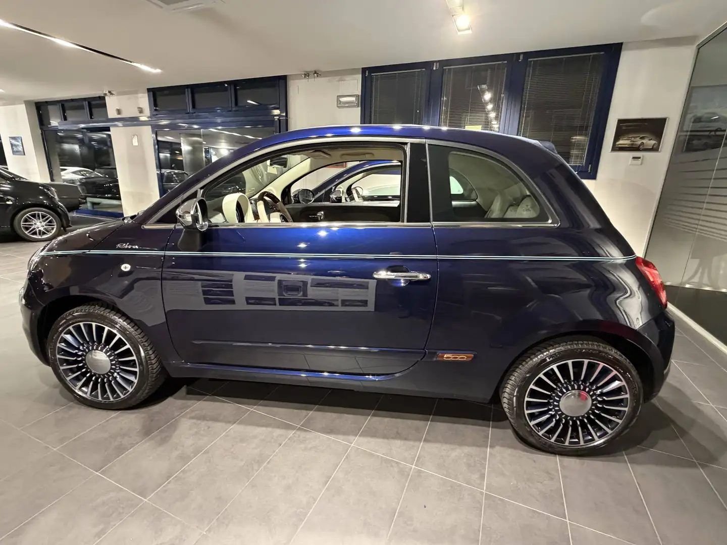 Fiat 500C 500C 1.2 Riva 69cv-Neopatentati-Navigatore- Blau - 2
