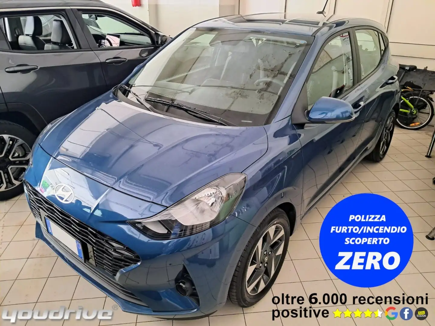 Hyundai i10 1.0 GPL ORIGINALE CASA Connectline KM0 Blu/Azzurro - 1