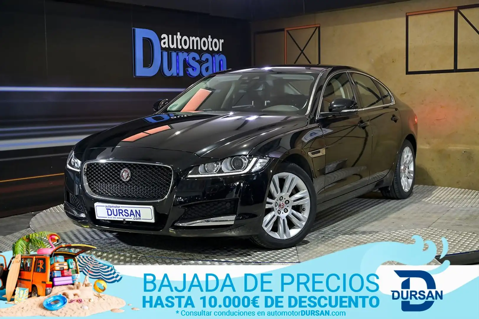 Jaguar XF 2.0i4D Portfolio Aut. 180 Zwart - 1