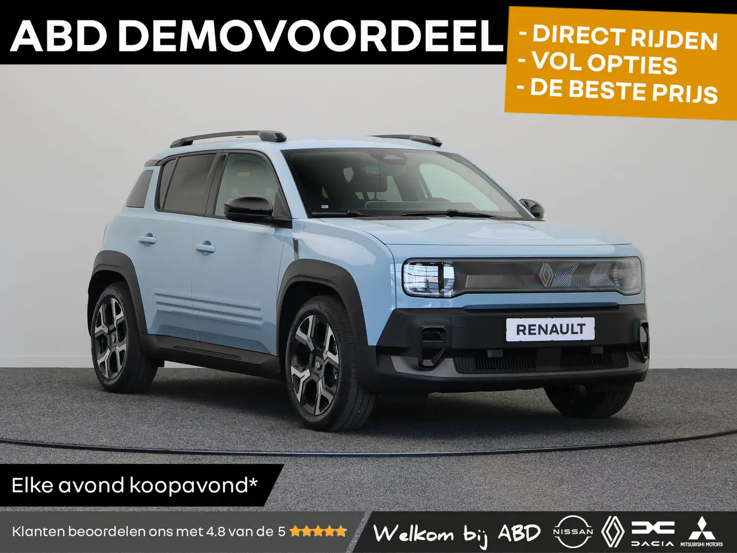 Renault R 4 comfort range techno 52 kWh | Stoel- en stuurwielv Blauw - 1