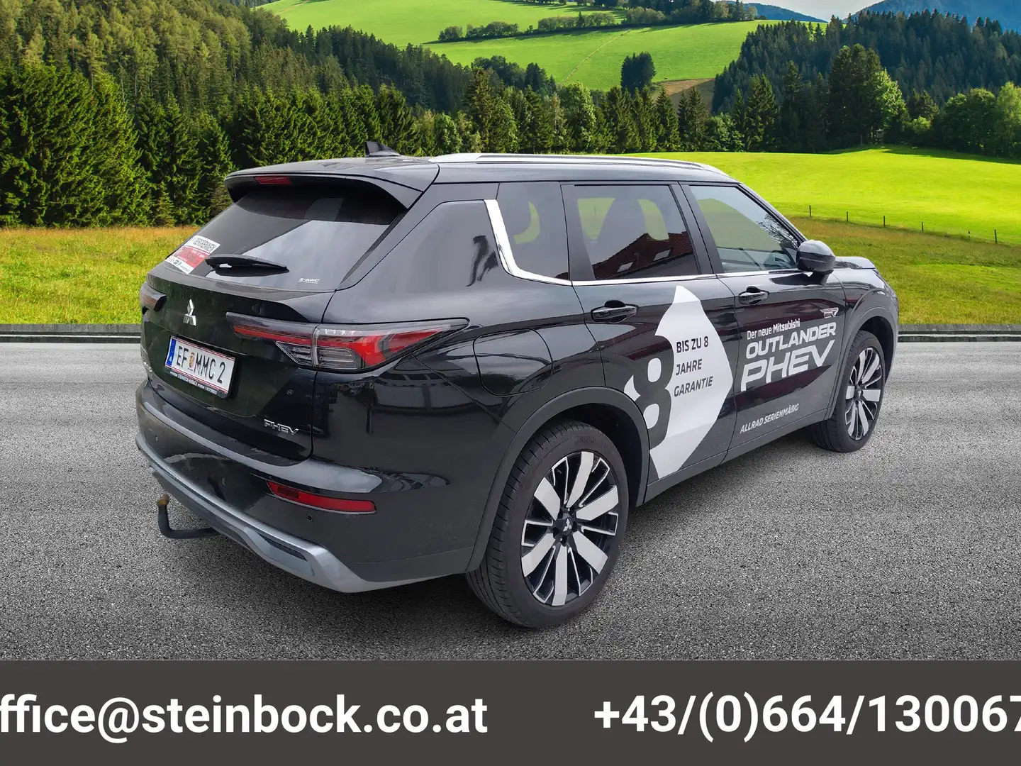 Mitsubishi Outlander Outlander PHEV 2,4 4WD Intense AT 25 Schwarz - 2