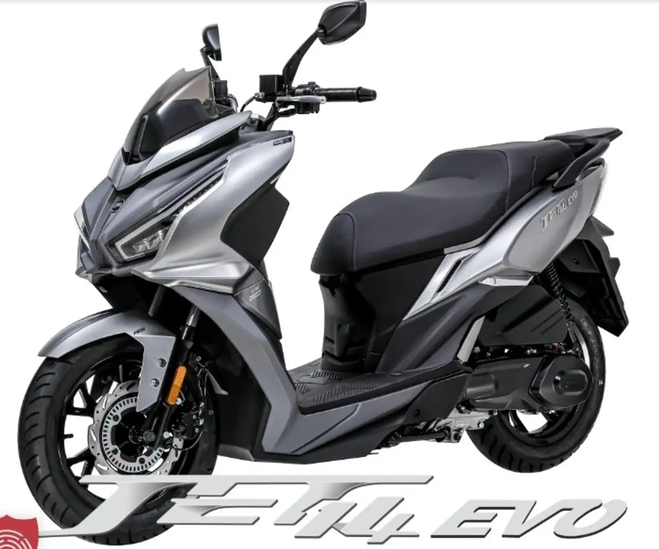 SYM Jet 14 Neues Modell EVO EURO5+/3J Garantie-bis 100.000KM! Silver - 1