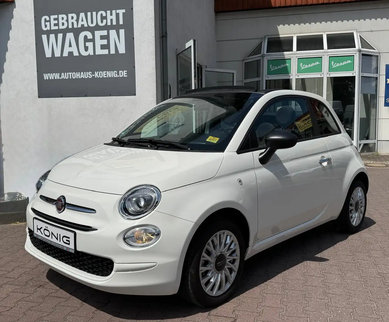 Fiat 500C 1.0 GSE KLIMA*CARPLAY*TEMPOMAT*LM Weiß - 1