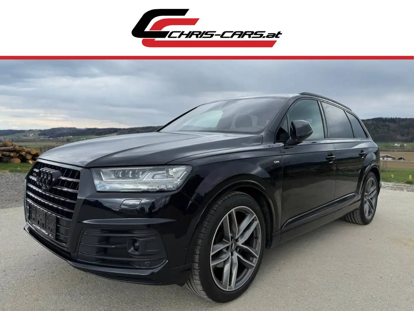 Audi Q7 3,0 TDI*3xS-Line*BLACK*NACHT*MATRIX*ACC*AHK*BOSE* Schwarz - 1