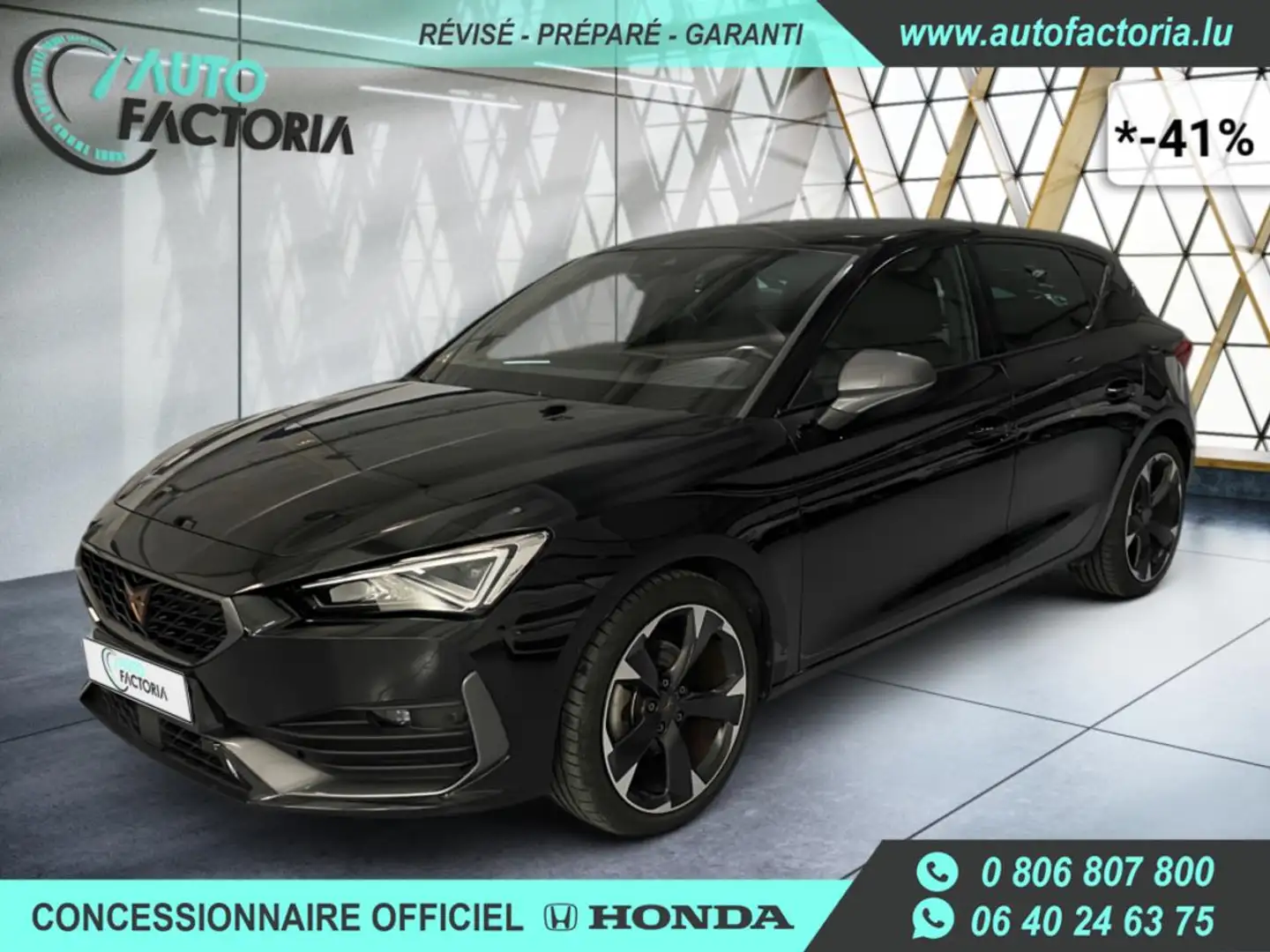 CUPRA Leon -41% 1.5 eTSI 150cv BVA+GPS+CAM+MATRIX LED+Opts Noir - 1