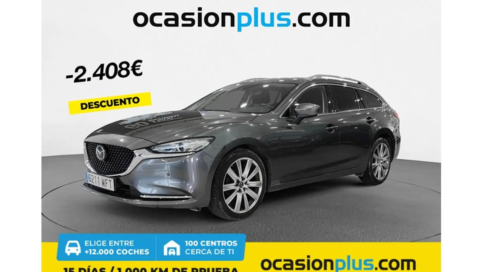 Mazda 6 Wagon 2.0 Skyactiv-G Exclusive-Line 165 Gris - 1