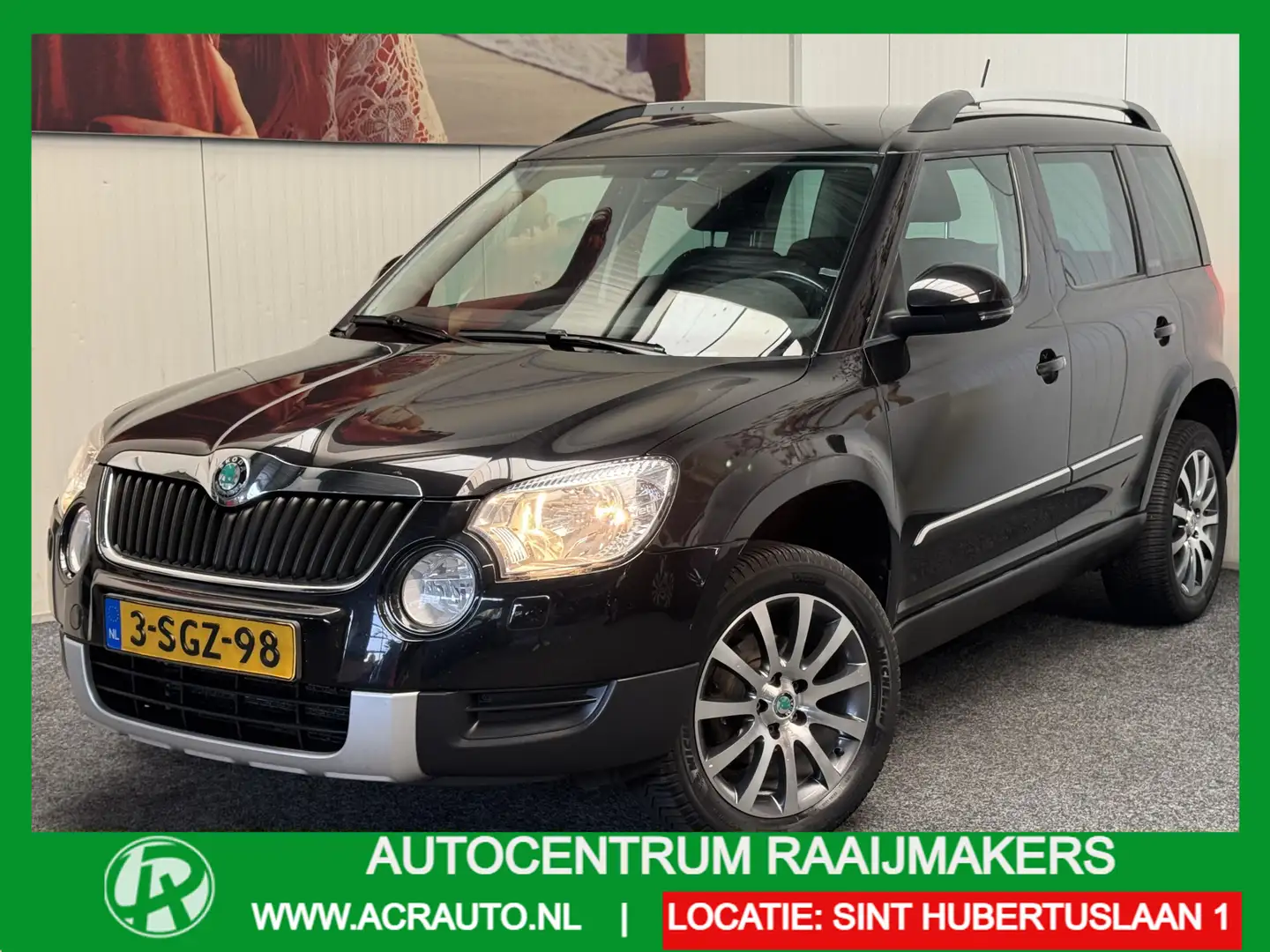Skoda Yeti 1.2 TSI ADVENTURE TREKHAAK NAVIGATIE CLIMATE CONTR Zwart - 1