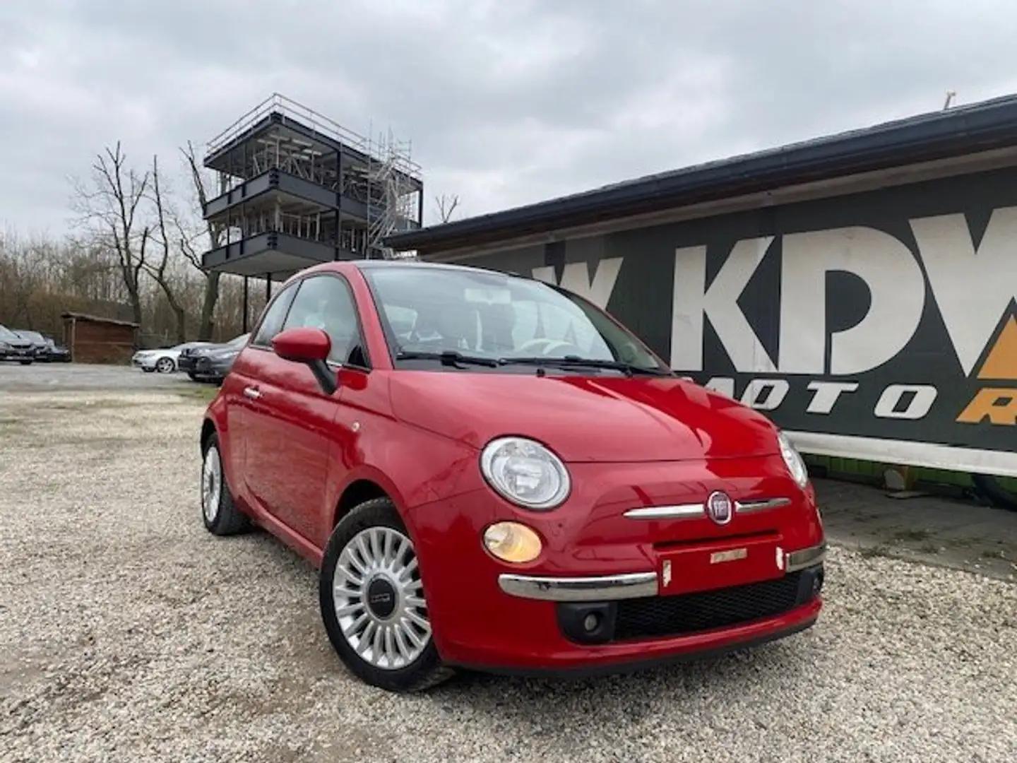 Fiat 500 0.9 T TwinAir Lounge Stop Pano Dak Leder Rouge - 1