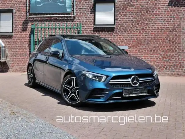 Mercedes-Benz A 35 AMG A 35 AMG 4-Matic, Panoramadak, Carplay, Navi, LED, Camera, Leder, Distronic, Alarm, Verkeersbordherkenning