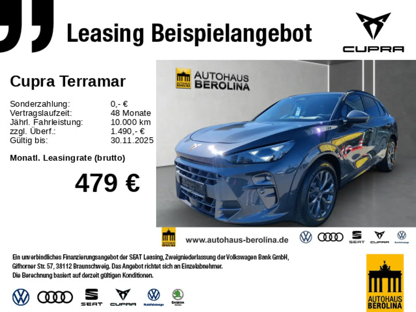 CUPRA Terramar 1.5 e-Hybrid VZ DSG *SENNHEISER*HuD* Grijs - 1