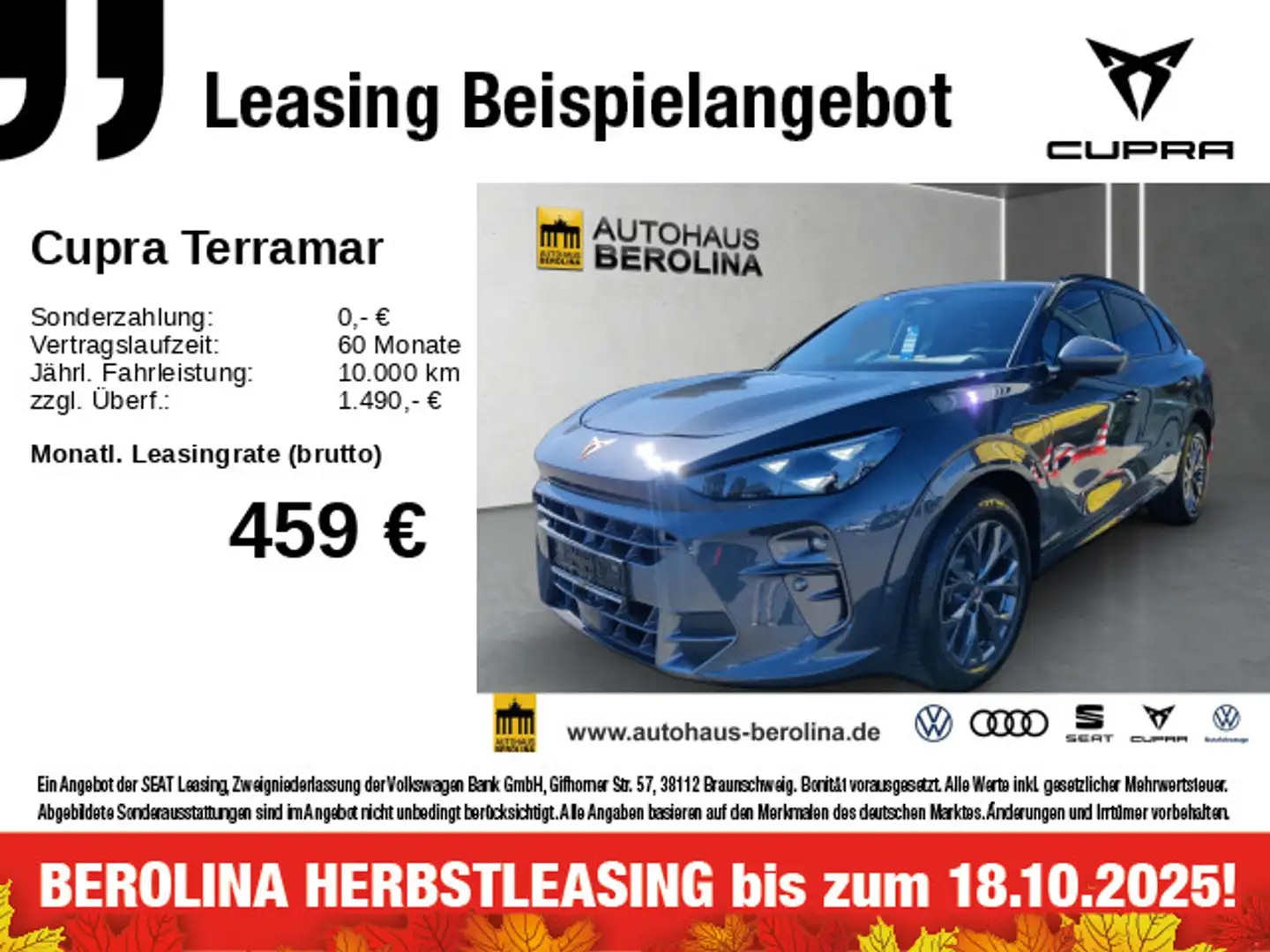 CUPRA Terramar 1.5 e-Hybrid VZ DSG *SENNHEISER*HuD* Grijs - 1