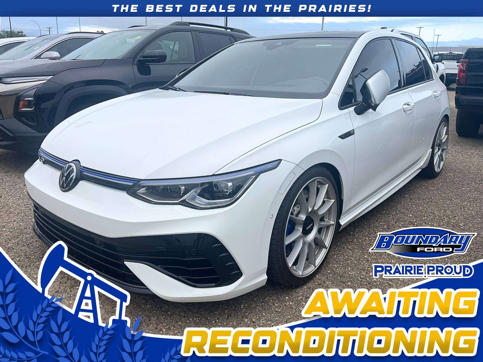 White 2024 Volkswagen Golf R Hatchback All-Wheel Drive 7-Speed Automatic