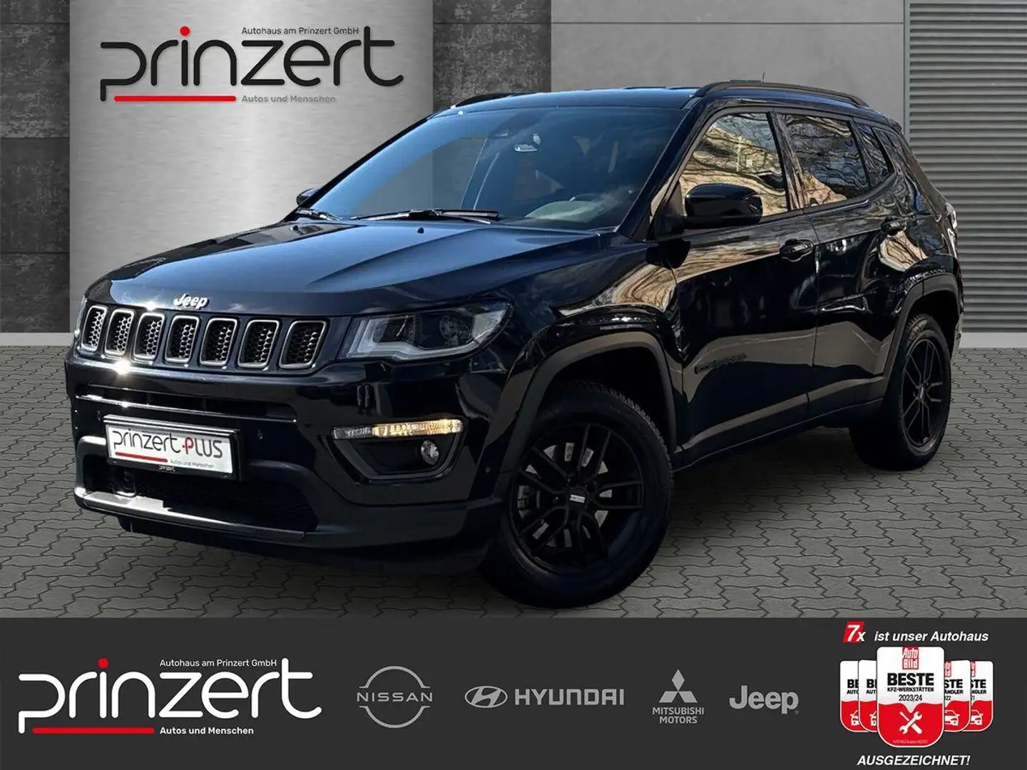 Jeep Compass 1.3 PHEV 4WD "S" Navi*Leder*Alpine Zwart - 1