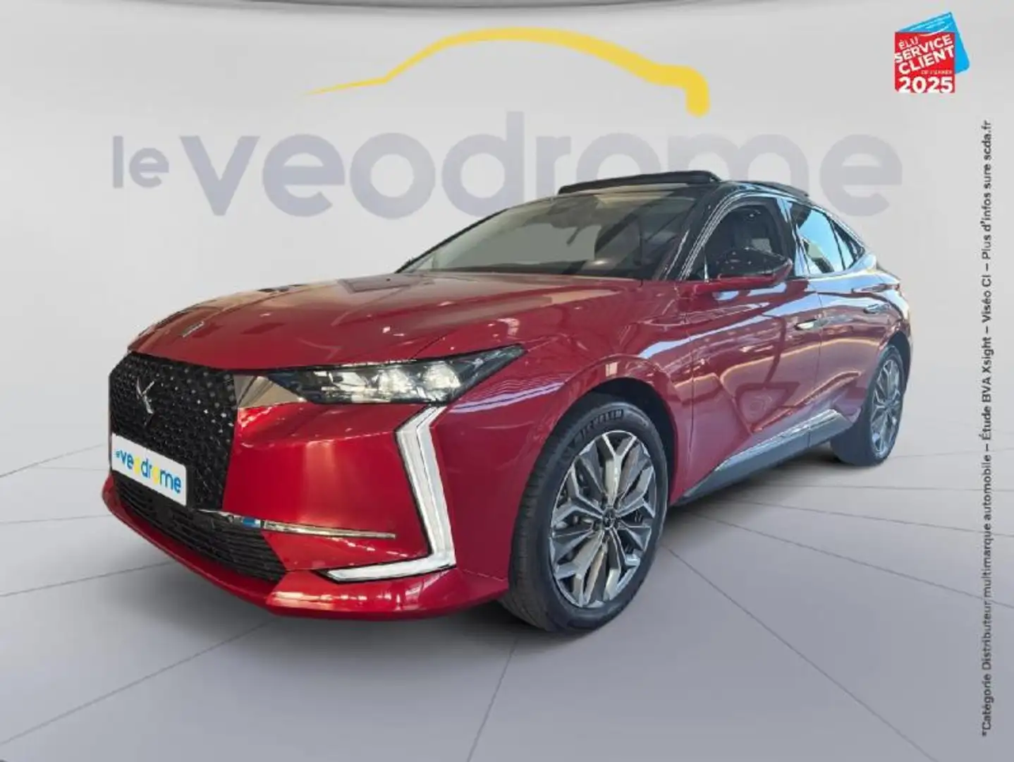 DS Automobiles DS 4 BlueHDi 130ch Trocadero Automatique Touvrant Sieges chauf GPS Camera Rouge - 1