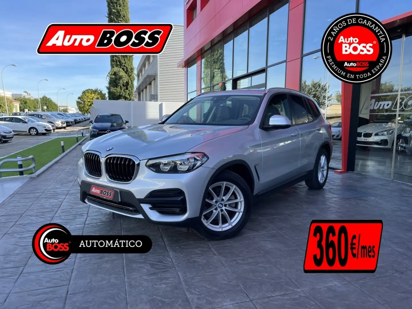 BMW X3 sDrive 18dA Gris - 1