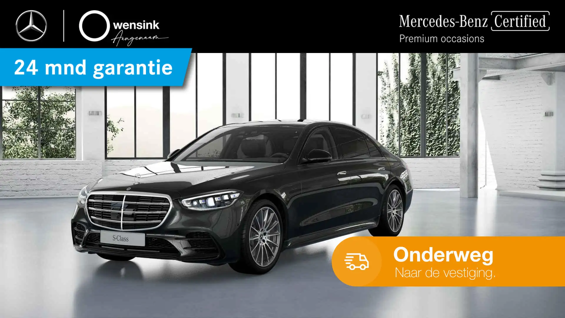 Mercedes-Benz S 580 e 4MATIC Lang AMG Line | Chauffeurspakket | Stoelk Grijs - 1