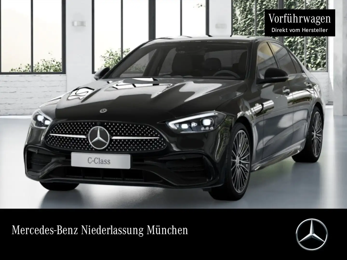 Mercedes-Benz C 400 e 4M AMG+NIGHT+BURMESTER+SITZKLIMA+KEYLESS Schwarz - 1