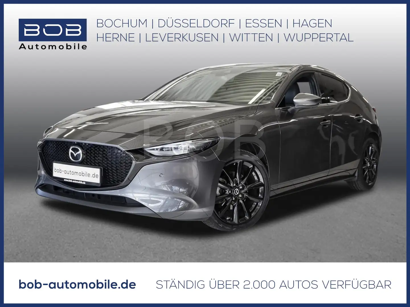 Mazda 3 SKYACTIV-X 2.0 AWD SELECTION  CARPLAY LED LEDER Gris - 1