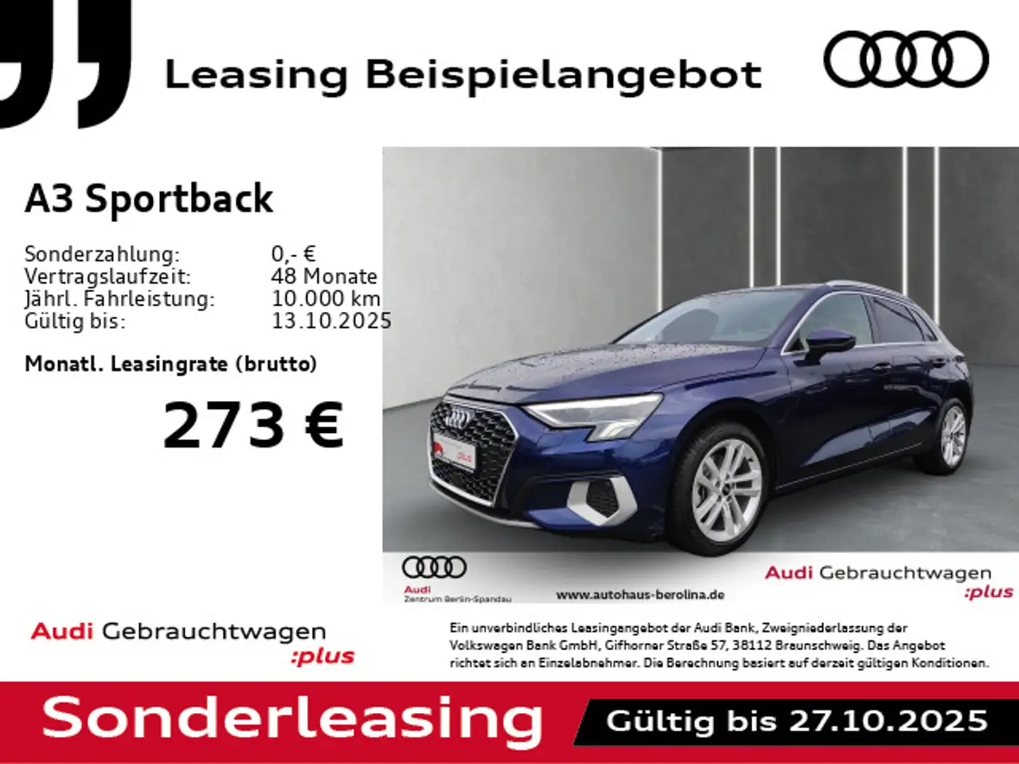 Audi A3 35 TFSI Adv. S tr.*NAV+*R-CAM*StHz* Blau - 1