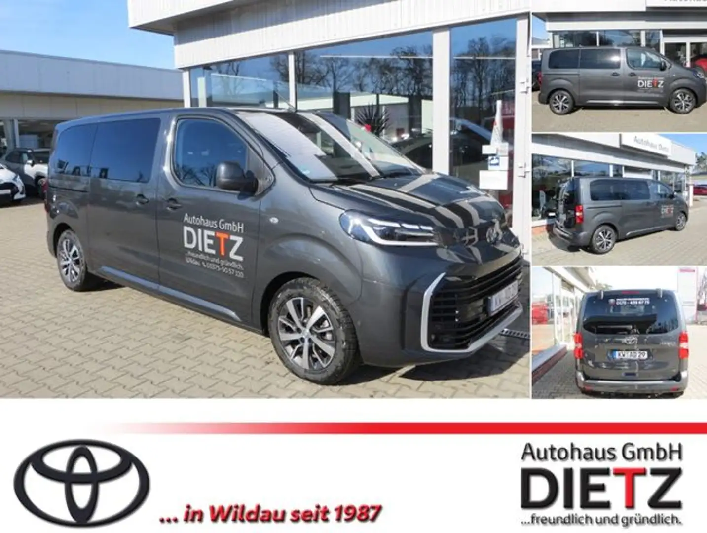 Toyota Proace Verso 2.0 D L1 Team D*LED*NAVI*ACC*TOTW Grijs - 1