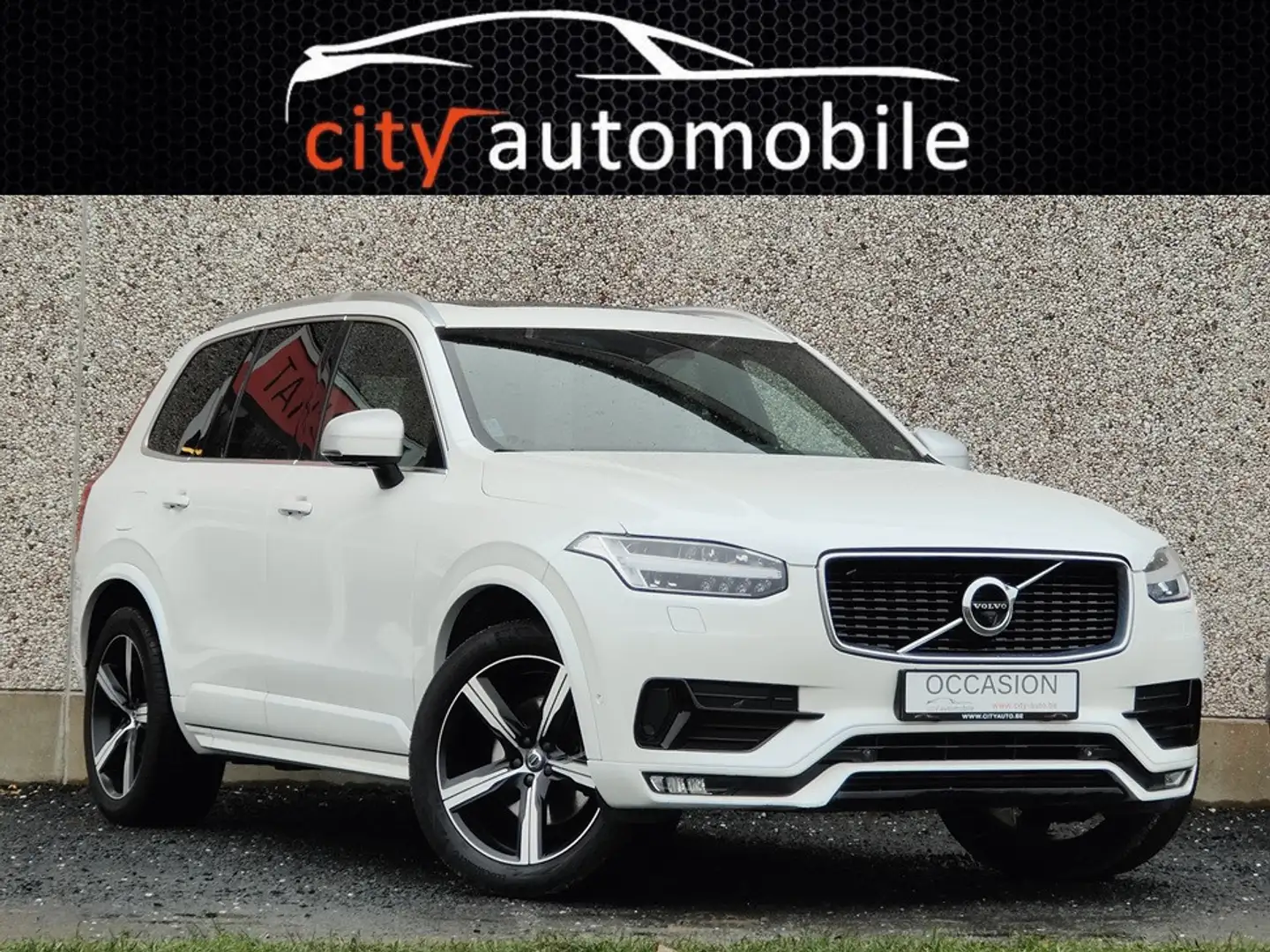 Volvo XC90 D5 R-DESIGN AWD 7PLACES TOIT PANO CARPLAY CAMERA 3 Blanc - 1